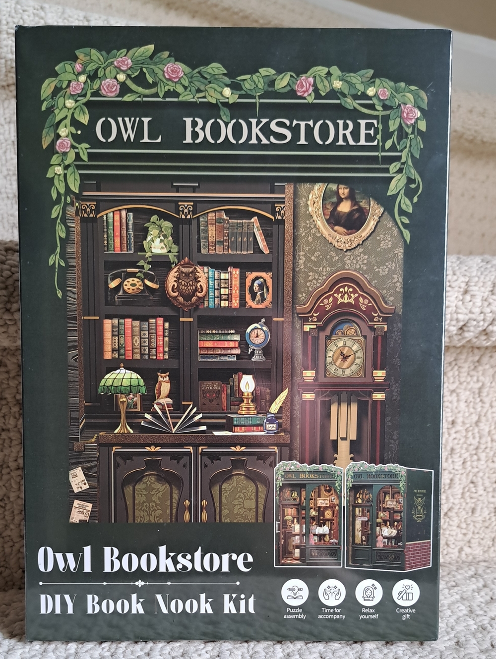 Owl Bookstore DIY Book Nook Kit - Brand New Factory Sealed!